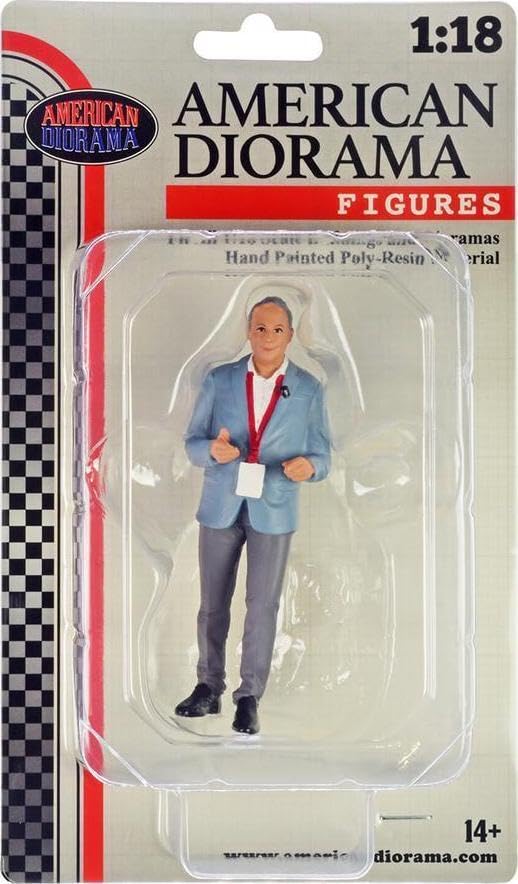 

American Diorama Масштаб Мужчина Диктор Диорама Фигурка 2 1/18 В эфире (Американский эфирный деятель) [Использовал]