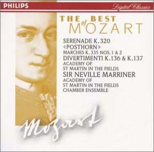 

CD ACADEMY OF ST. MARTIN IN THE FIELDS - Mozart: Serenade No. 9 PHCP10357 Japan Classical Used