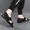 Men's Summer Slip-On Sandals Breathable Soft Sole Anti-Slip Comfortable Beach Casual Shoes PVC Material Lightweight Sandals
