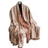 Butterfly Retro Trend Tencel Cotton Women'S Thermal Scarf Double-Sided Two-Color Fashion Shawl Silk Scarf