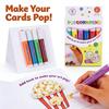 Magic Popcorn Pens 6 Colors Heat Activated 3D Puffy Paint Pens Bubble Pen for Kids Drawing DIY Art Crafts Marker School