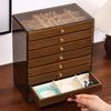 Dustproof Multi-layer Jewelry Box with Drawer for Bracelets, Necklaces, Rings, and Earrings - Large Capacity Storage for Accessories