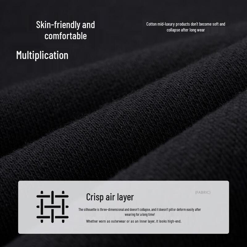 Dancing with Wolves Men's 7A Antibacterial Antistatic Embroidered Sweatshirt