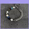 Handmade Geometric Volcano Stone Bracelet For Women Summer Gift Fashion Accessory