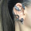 Versatile Alloy Dragon Shape Ear Cuff Punk Gothic Bohemian Jewelry Ear Bone Clip Retro Dragon Earrings Fashion Accessory