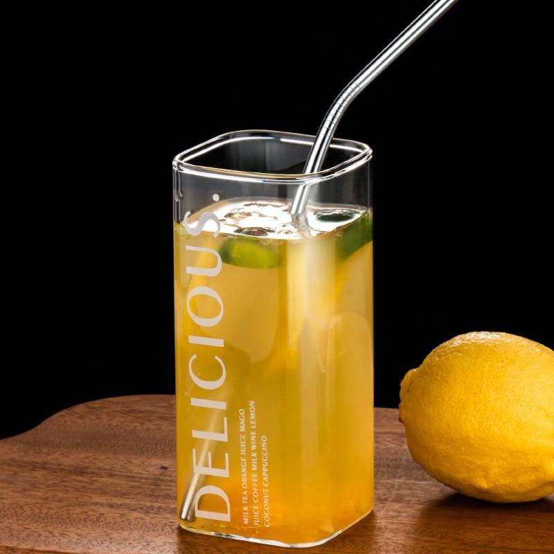 GIANXI Stainless Steel Straw Healthy Eco Friendly Straws For Drinks Reusable Straws Set With Cleaner Brush Drinkware Accessories