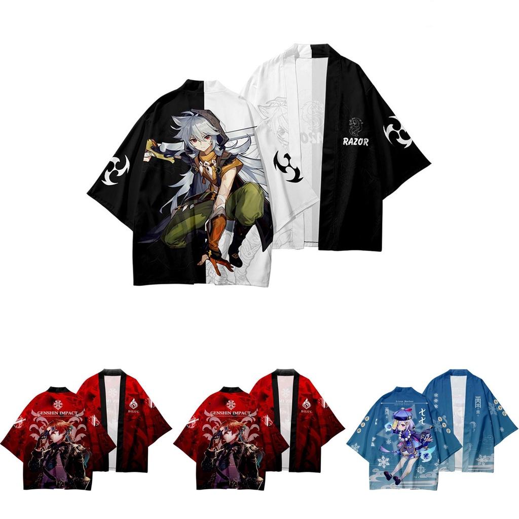Genshin Impact Cosplay Kimono Costume For Adults With Exquisite Breathable Fabric