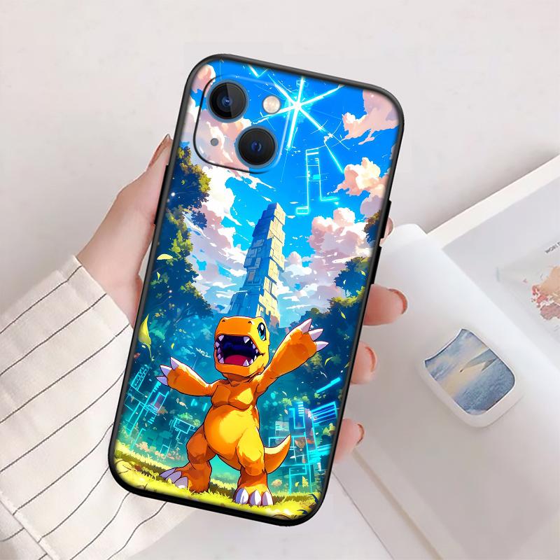 Angel D-Digimons New High-End Shell Phone Case for iPhone 16 15 14 13 12 Pro Max Plus Mini