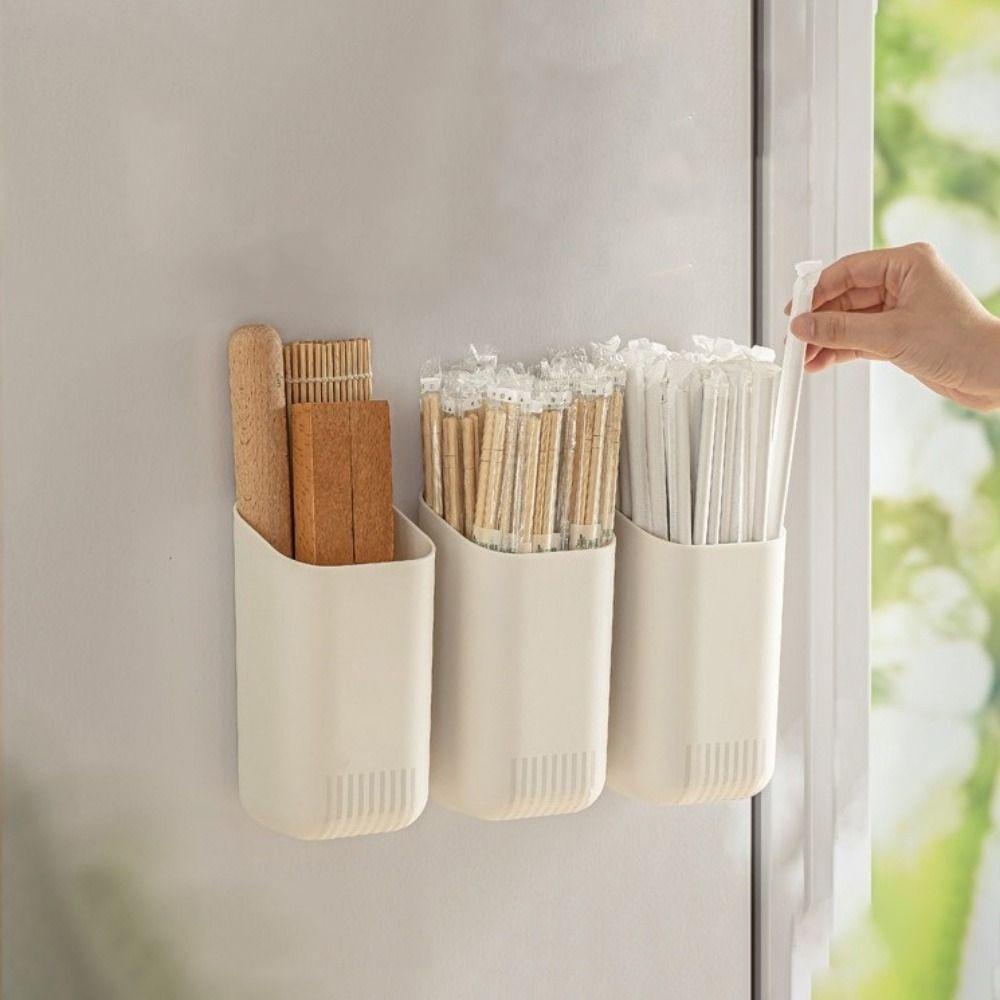 Plastic Magnetic Absorption Box Large Capacity Wall-mounted Storage Box  Household