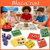 Cub Rubik Clasicul pentru Copii Jucărie Puzzle Interactivă cu Blocuri cu Fețe Expressive pentru Joc Părinte-Copil