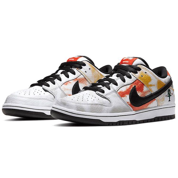 Nike Dunk Low SB Tie Dye Rayguns 2019 Unisex Sneakers White Orange-Flash BQ6832-101