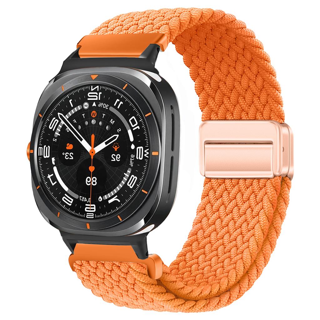 For Samsung Galaxy Watch 7 Ultra Strap 47mm Accessories Magnetic Nylon Braided sport Bracelet Correa Galaxy Watch 7 Ultra Band