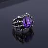 Men's Punk Colorful Evil Eye Rings for Men Women Fashion Vintage Demon Dragon Claw Ring Male Jewelry Accessories Gifts