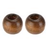 500PCS 9x10mm Wooden Beads 4mm Hole Round Wood Beads Natural Perforated Beads  DIY Craft