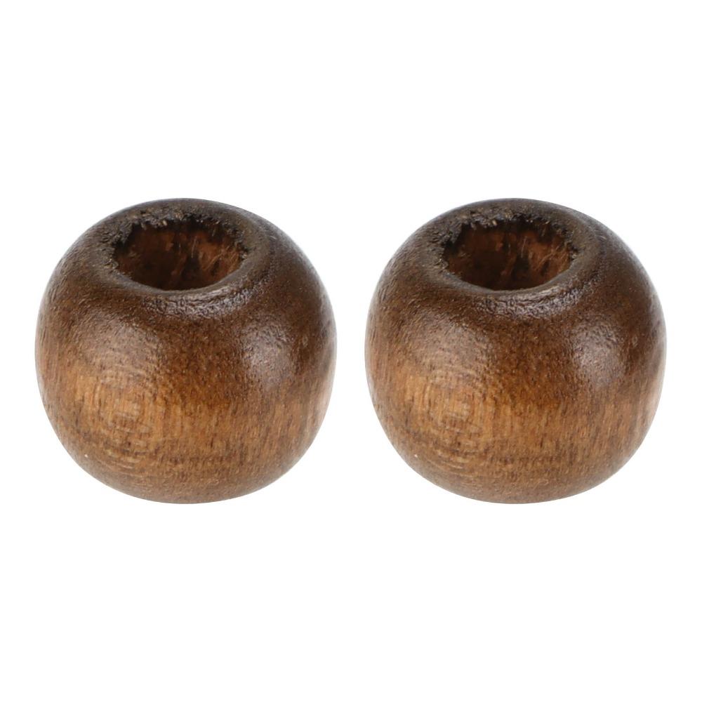 500PCS 9x10mm Wooden Beads 4mm Hole Round Wood Beads Natural Perforated Beads DIY Craft