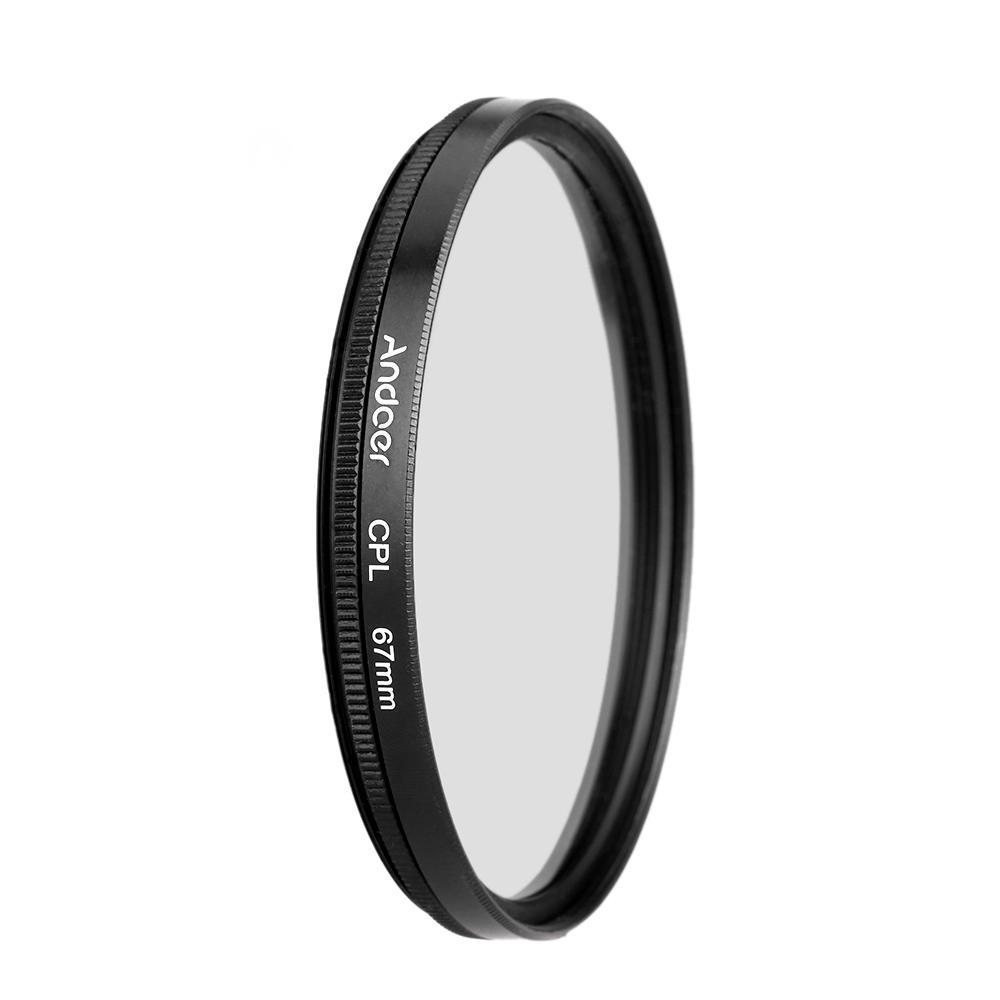 Andoer 52mm Camera Filter Kit - CPL, UV, Close-Up +4 & Star 8-Point Filters With Bag