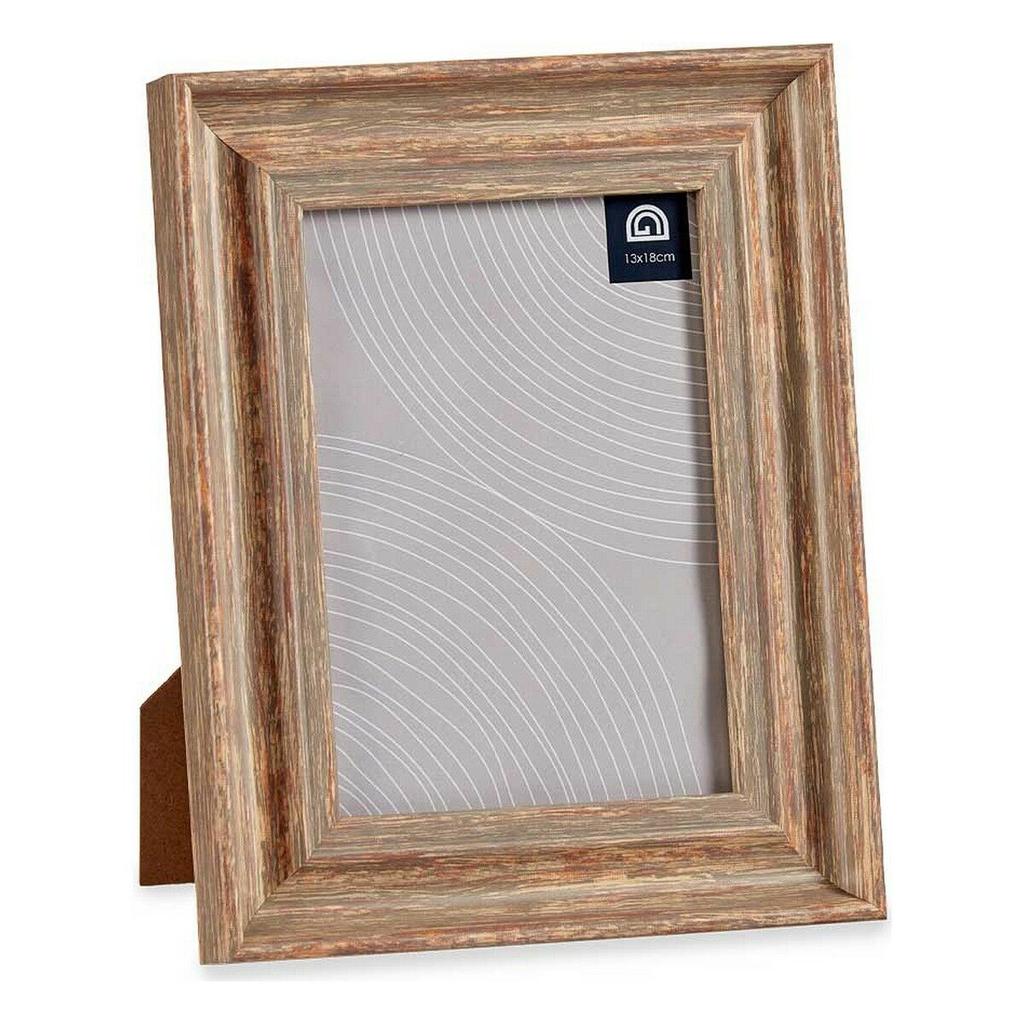 Photo Frame 19 X 2 X 24 Cm Crystal Wood Brown Copper Plastic (6 Units)