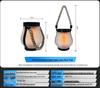 Second Gen USB-Rechargeable Solar Flame Lantern for Garden & Camping
