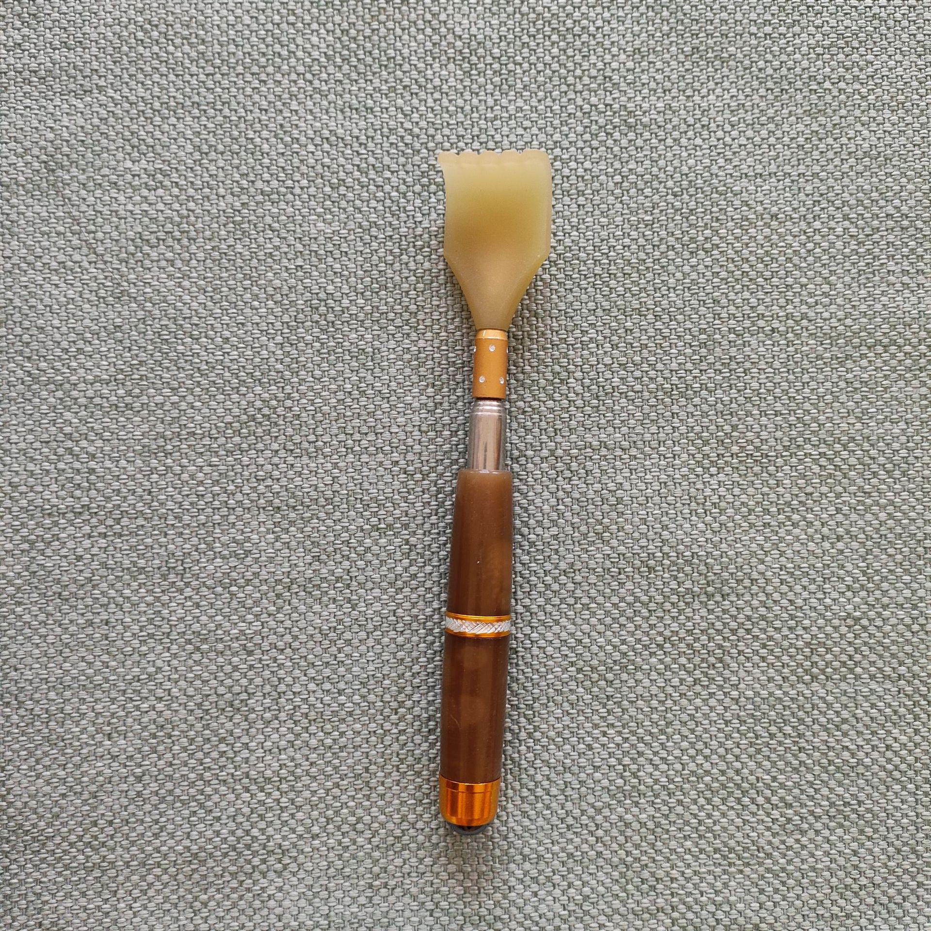 

Портативная деревянная и из нержавеющей стали выдвижная чесалка для спины Horn 50CM