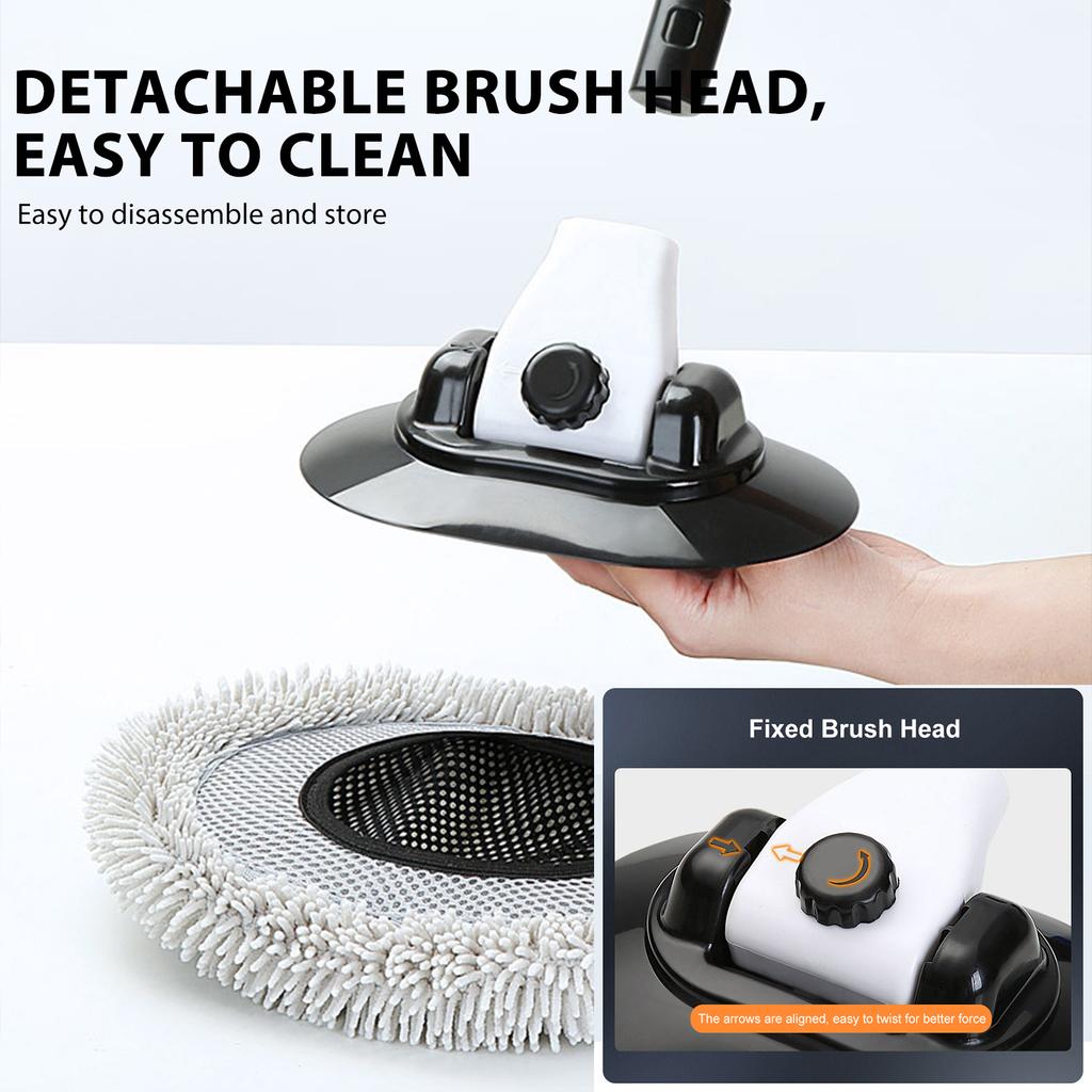 Щетка для мытья автомобиля из микрофибры шенилла, 3-секционная, изогнутая, телескопическая, для чистки дверей, подоконников, ветровых стекол, мытья грузовиков