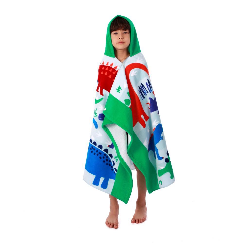 Beach Towel Style Water Absorption Thickened Children Can Wear Cotton Hooded Bath Towel Extended Cape