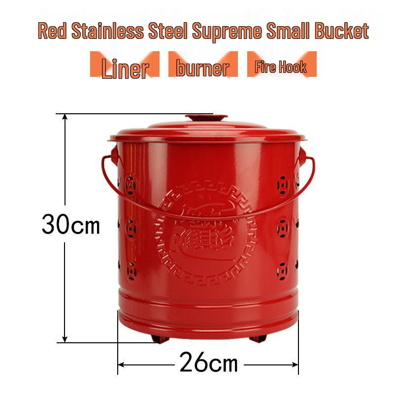 Stainless Steel Paper Burning Basin - Fire Pit and Incinerator Bucket