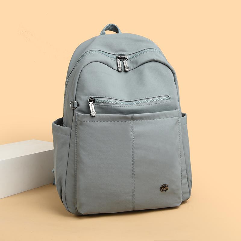 Damen Rucksack Student Große Kapazität Schultasche Leichter Nylon Reiserucksack