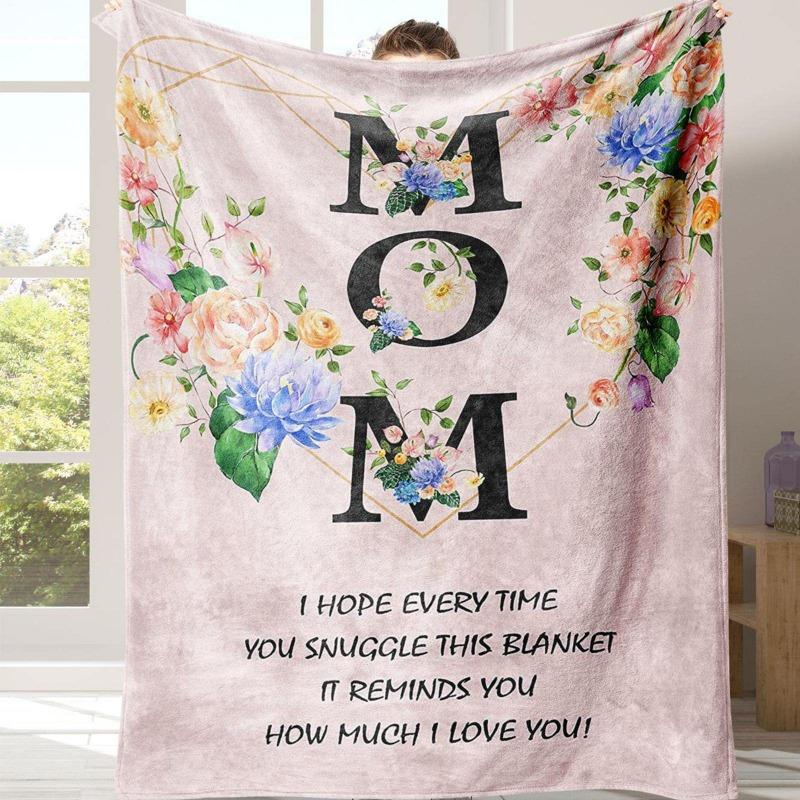 Blanket Flannel Cover Blanket Gift Blanket for Mom and Grandmother Birthday Christmas and New Year Gifts