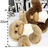 [Little Monkey] Real Rex Rabbit Hair Bag Pendant Car Keychain Cute School Bag Pendant
