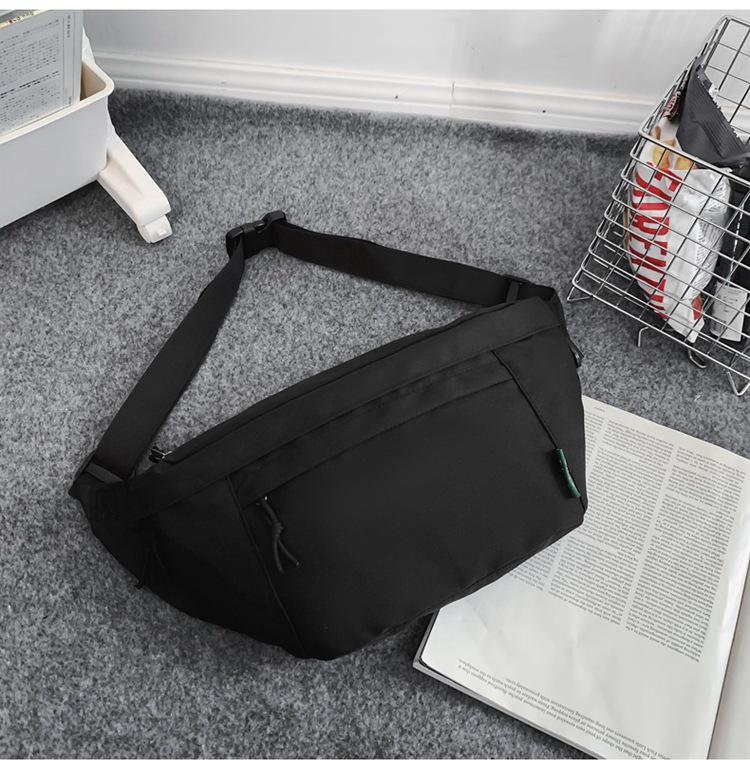 Large Capacity Unisex Chest & Crossbody Bag: Trendy Japanese Casual Style, Perfect for Workwear & Cycling.