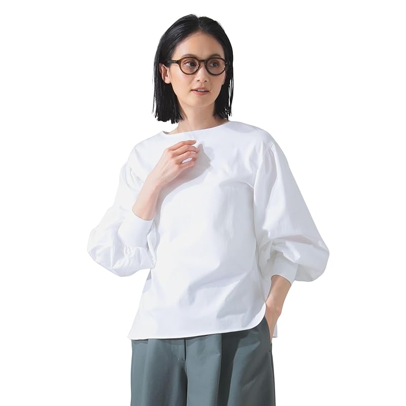 

[Demilx Beams] L/S TEE India long sleeve volume tops ladies WHITE ONE SIZE