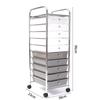 WEZHO Multi-Layer Rolling Storage Cart