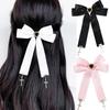 Bowknot Hair Clip Cross Pendant Hair Pin Subculture Hair Barrettes NonSlip Teens Girl Cool Hair Decors Ponytail Holder