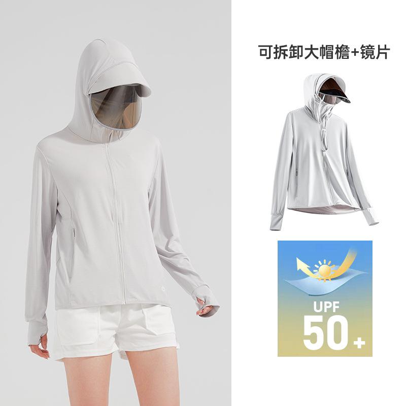 Lenses Women's Outdoor Big Brim Removable Fishing Men's UPF10 + UV Protection Skin Clothing Sunscreen Clothing Women's