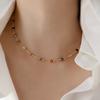 Niche High-End Natural Stone Necklace Bracelet Anklet Summer New Light Luxury Gift Temperament Banquet Jewelry Gift