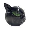 Halloween Unique Cat Figure Resin Black Cat Statue Artwork Black Cat Figurine Elegant Home Decor Gifts for Cat Lovers Women Men