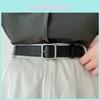Elegant Simple Design Pu Waist Belt For Fashionable Students Comfortable Adjustable Fit