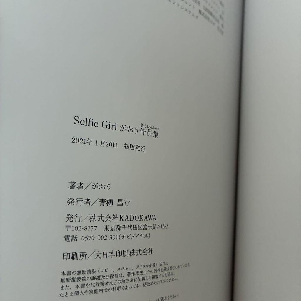 [USED] Gaou Selfie Girl Art Book Illustration Book