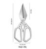 Multi-Functional Stainless Steel Bone Cutting Scissors for Kitchen