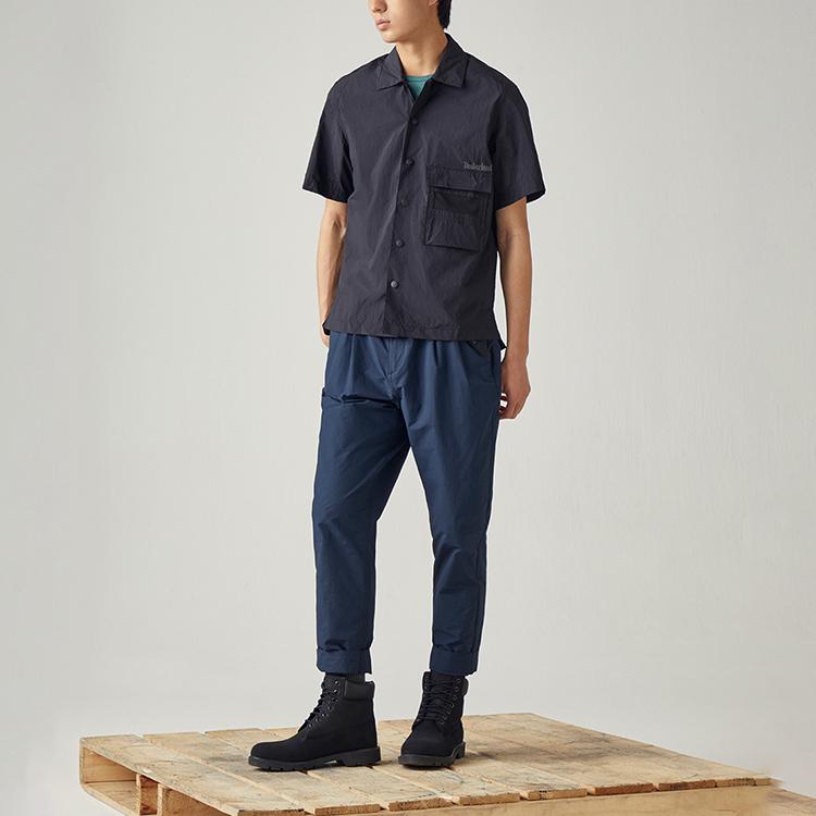 Timberland Leather Waterproof Durable Short Outdoor Boots Men boots Black 10073W