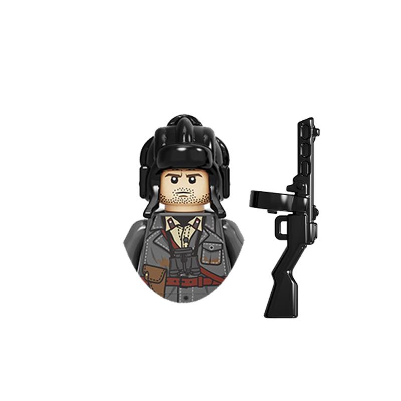 

WW2 Pilot of the Soviet Cavalry Regiment North African Legion Military Soldier Mini Weaponry Building Blocks Kids Toys