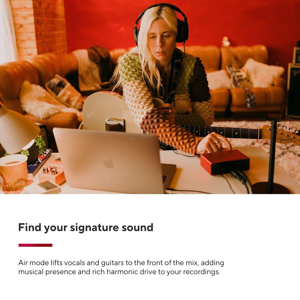Focusrite Scarlett Solo 4th Generation USB Audio Interface for Guitarists, Vocalists, and Producers - High-Fidelity Studio-Quality Recording with All