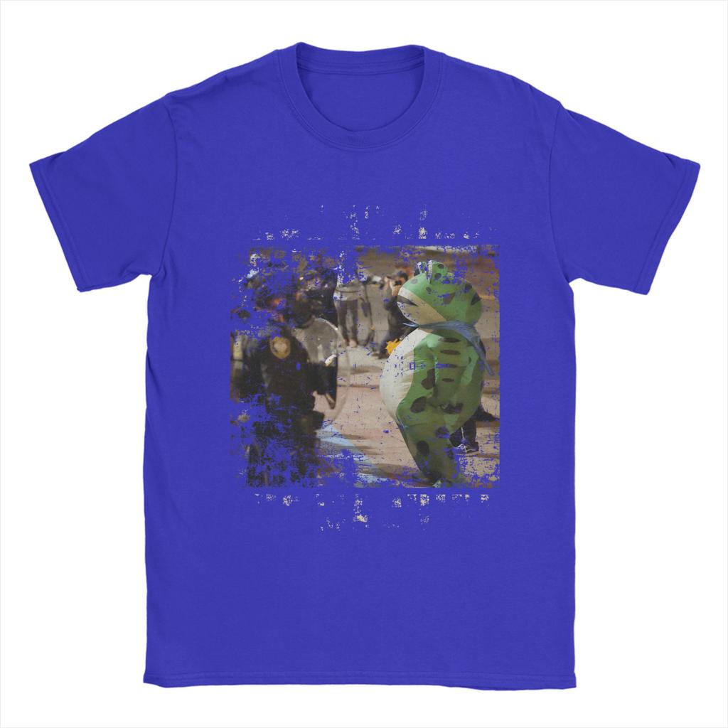 Vintage Portland-Frog Protest  Men T Shirt Rage Against Machine Funny Tees Short Sleeve Crew Neck T-Shirt Cotton Graphic Clothes