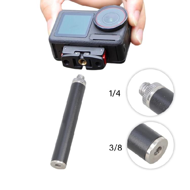 Iron Camera Mount Extension Rod With Deeply 1/4in To 3/8in Thread Design For Stable DSLR Camera Light Stand Connection
