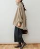 atONE Ribbed Turtleneck Plus Sizes Light Khaki ATK-0114 Women's Fleece-Lined Pullover, 4L-5L,