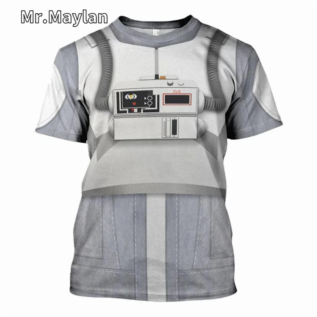 Darth Vader Cosplay Kostüm T-Shirt 3D Vollständig bedruckt Herren T-Shirt Neue Mode Kurzarm