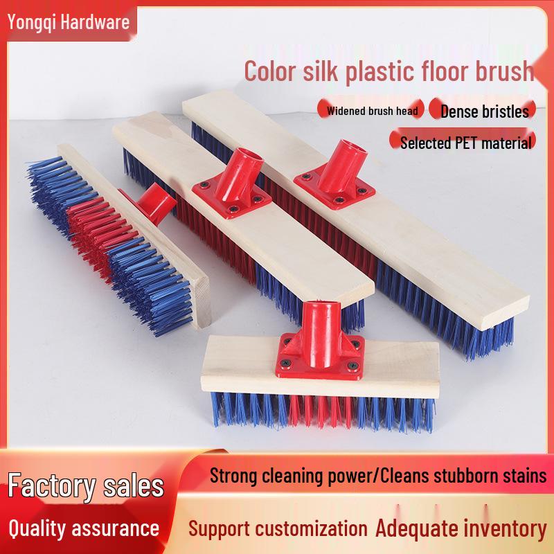Colored Long Handle Bathroom Floor and Toilet Cleaning Brush
