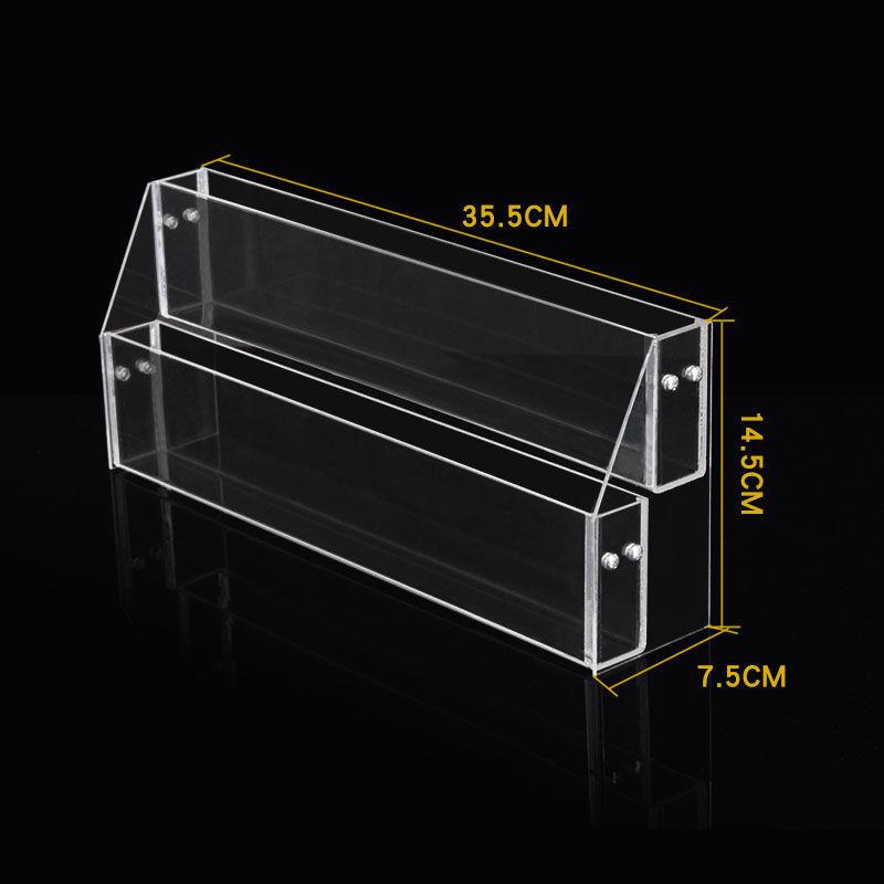 2-6 Tier Acrylic Book Display Stand Desk Bookshelf Newspaper Holder Magazine Rack Finishing Display Shelf Storage Rack Organizer