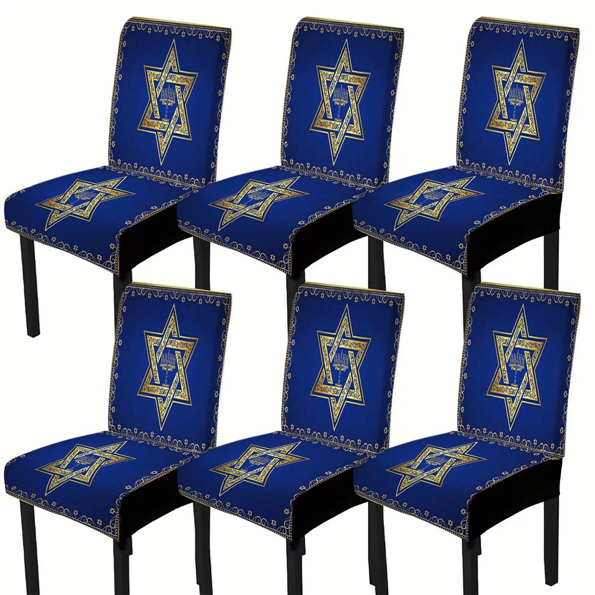 

1 шт. Эластичный чехол на стул с праздничным принтом для обеденных, гостиничных и садовых стульев