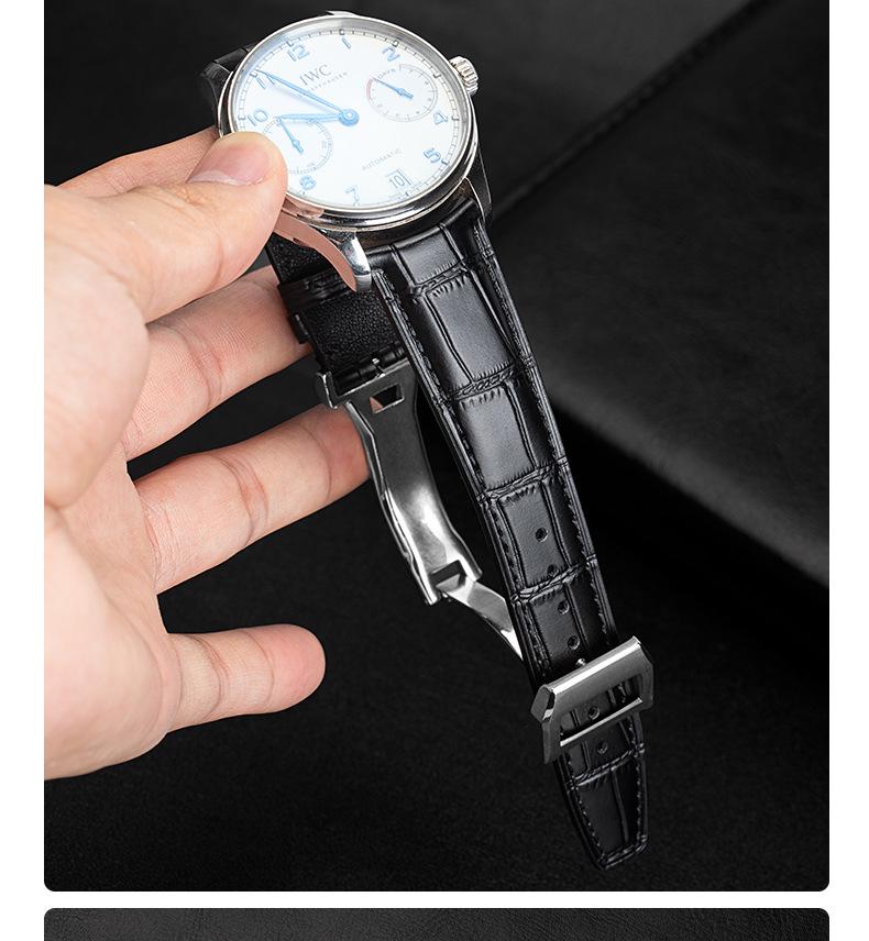 Herren-Uhrenarmband aus echtem Leder für die Uhren Portofino, Pilot, Little Prince und Portuguese Chronograph